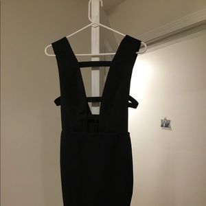 Black Cut out mini dress
